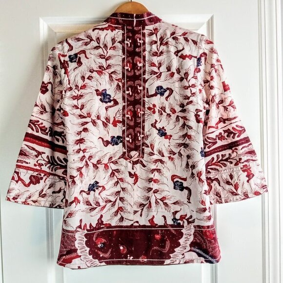 House of Pink Abstract Print Cotton Jacket - Picture 2 of 4